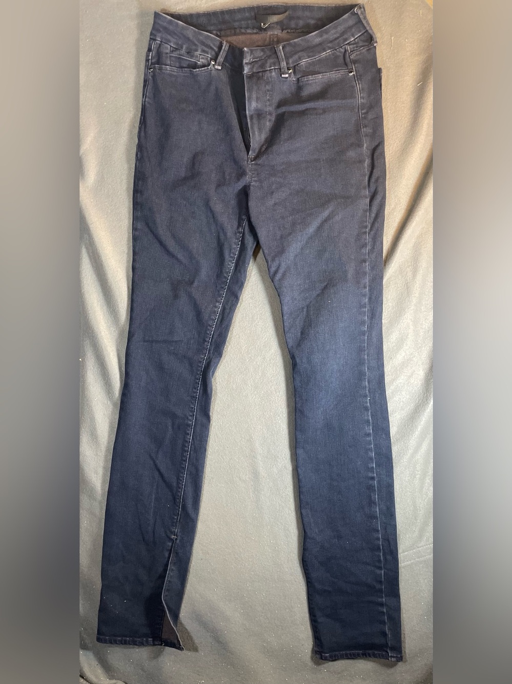 PAIGE Constance Inseam Slit Jeans Premier Dark Wash 30